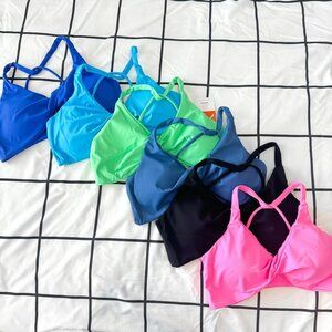 NWT "Malibu Mood Collection" Twisted Front Sports Bra Bundle Size S